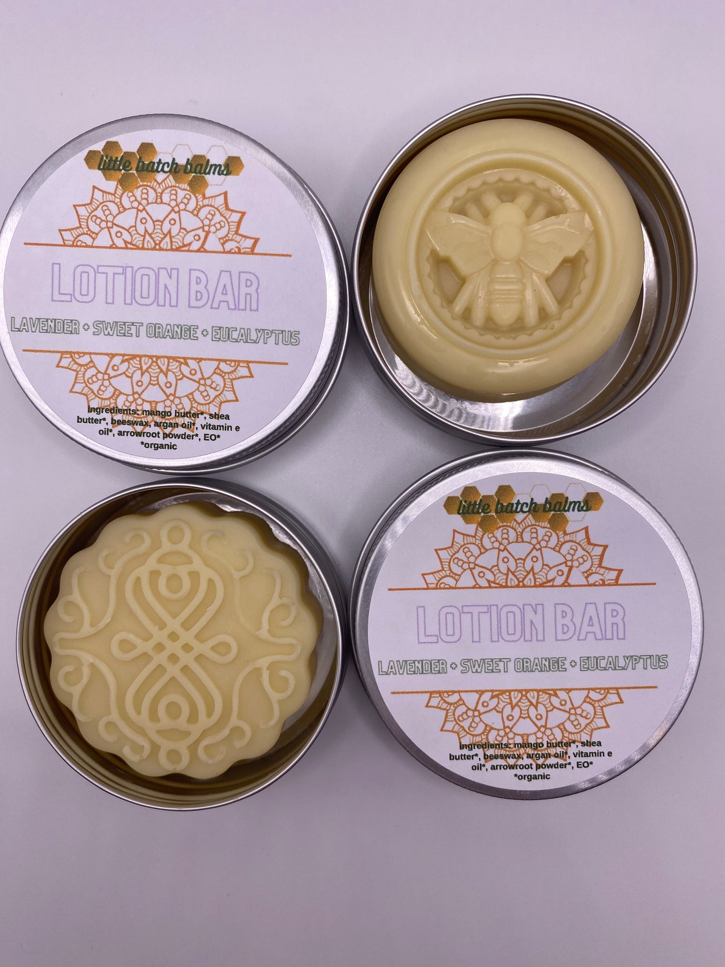 Lavender + Sweet Orange + Eucalyptus Lotion Bar