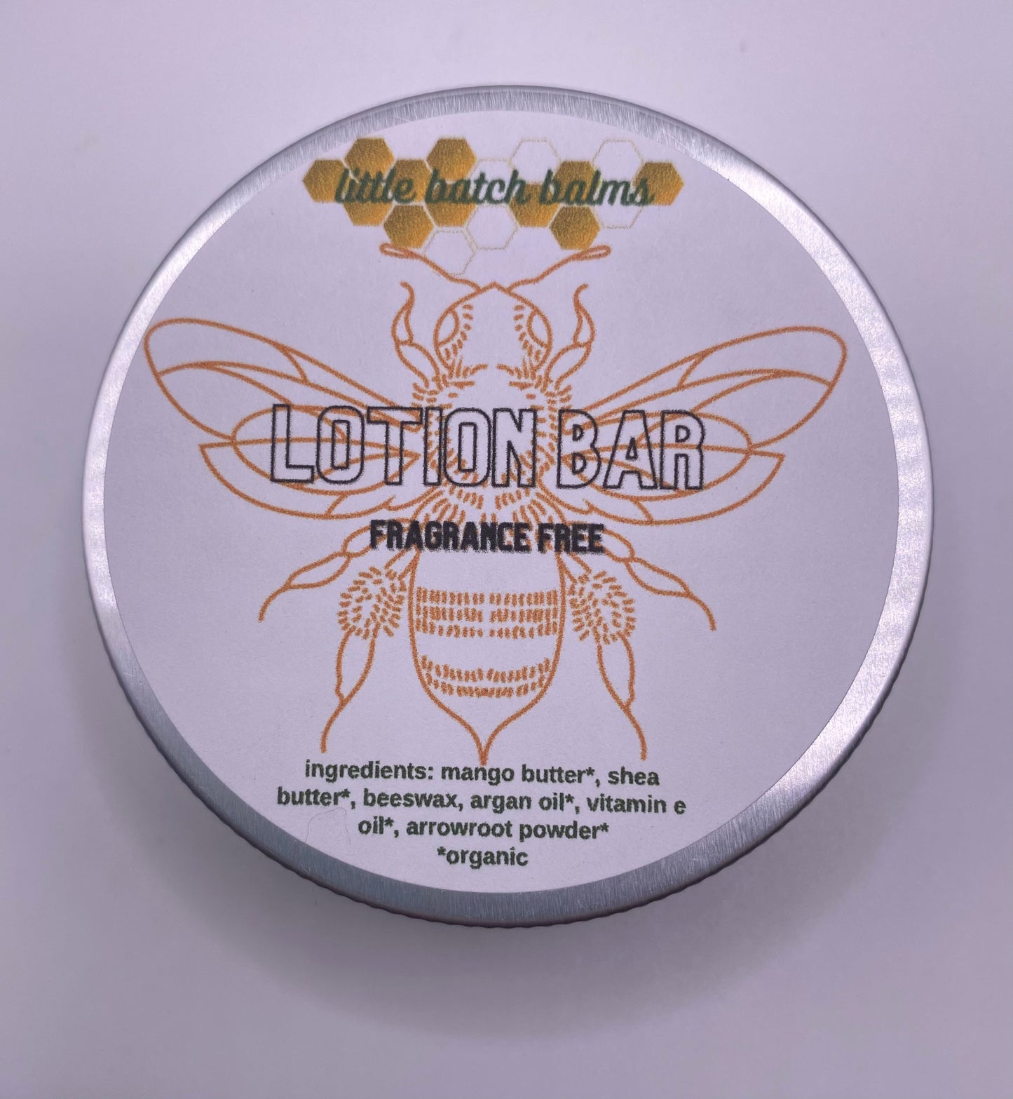 Fragrance Free Lotion Bar